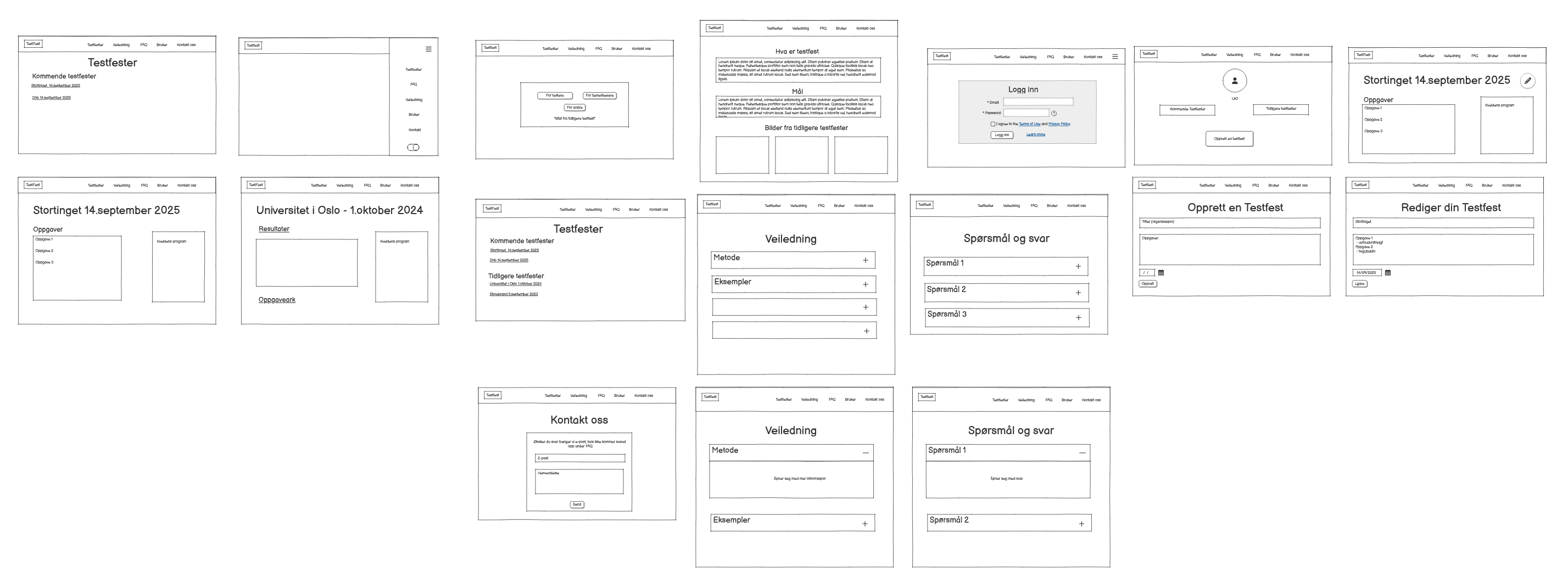 Wireframes 1